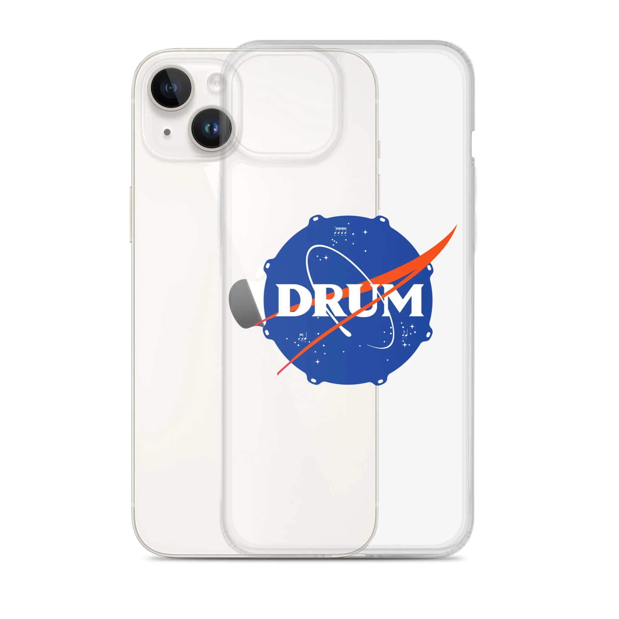 First Drum in Space iPhone® Clear Case - Image 24