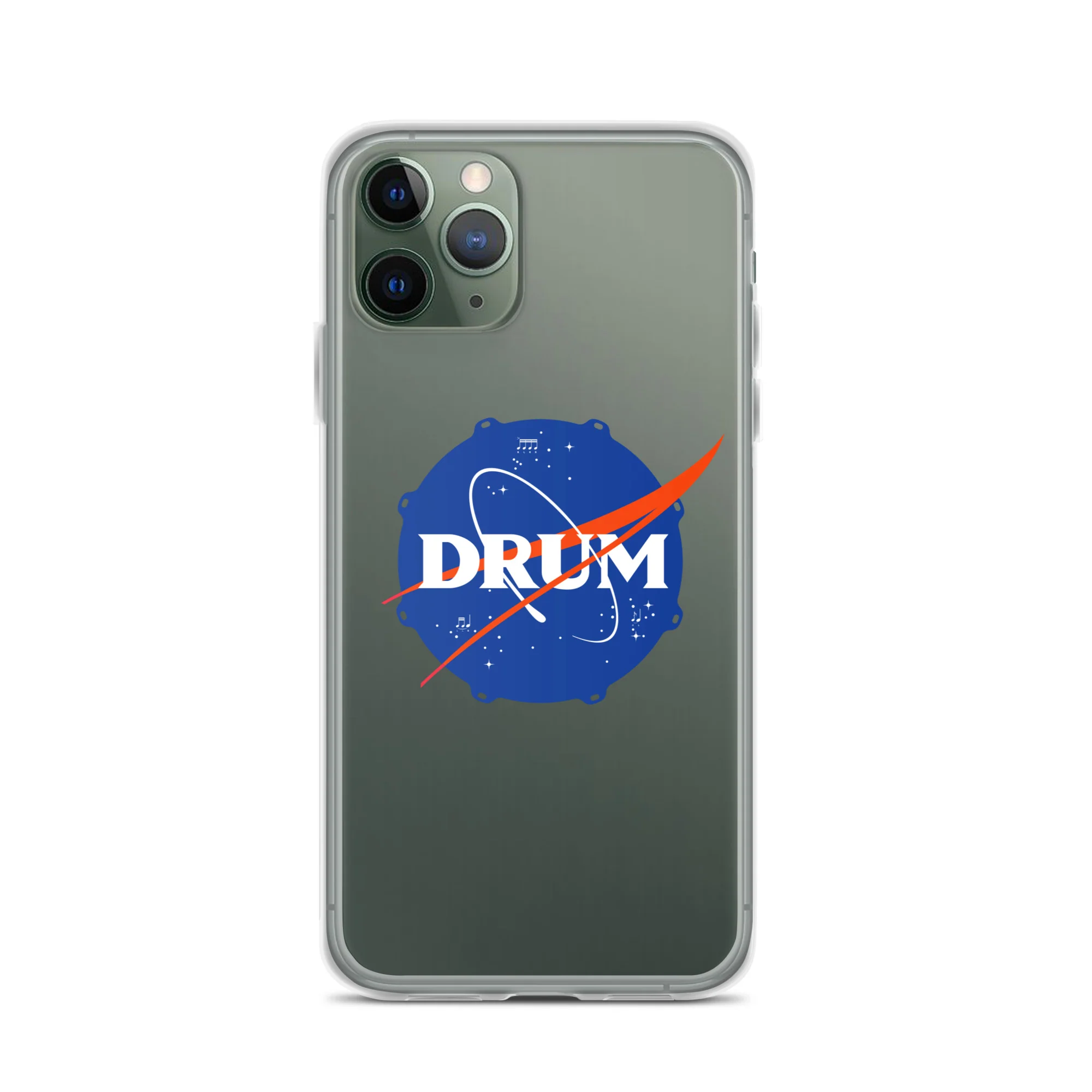 First Drum in Space iPhone® Clear Case - Image 3