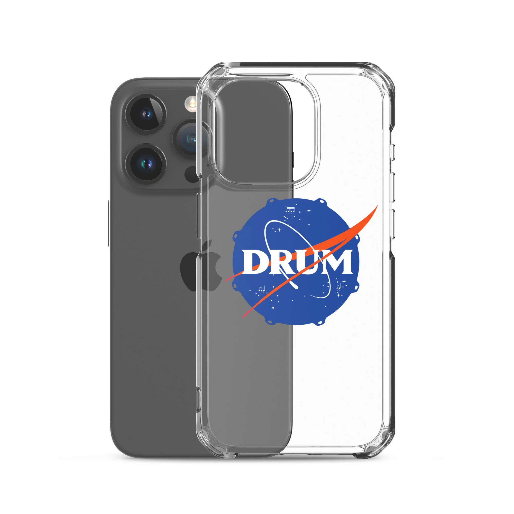 First Drum in Space iPhone® Clear Case - Image 36