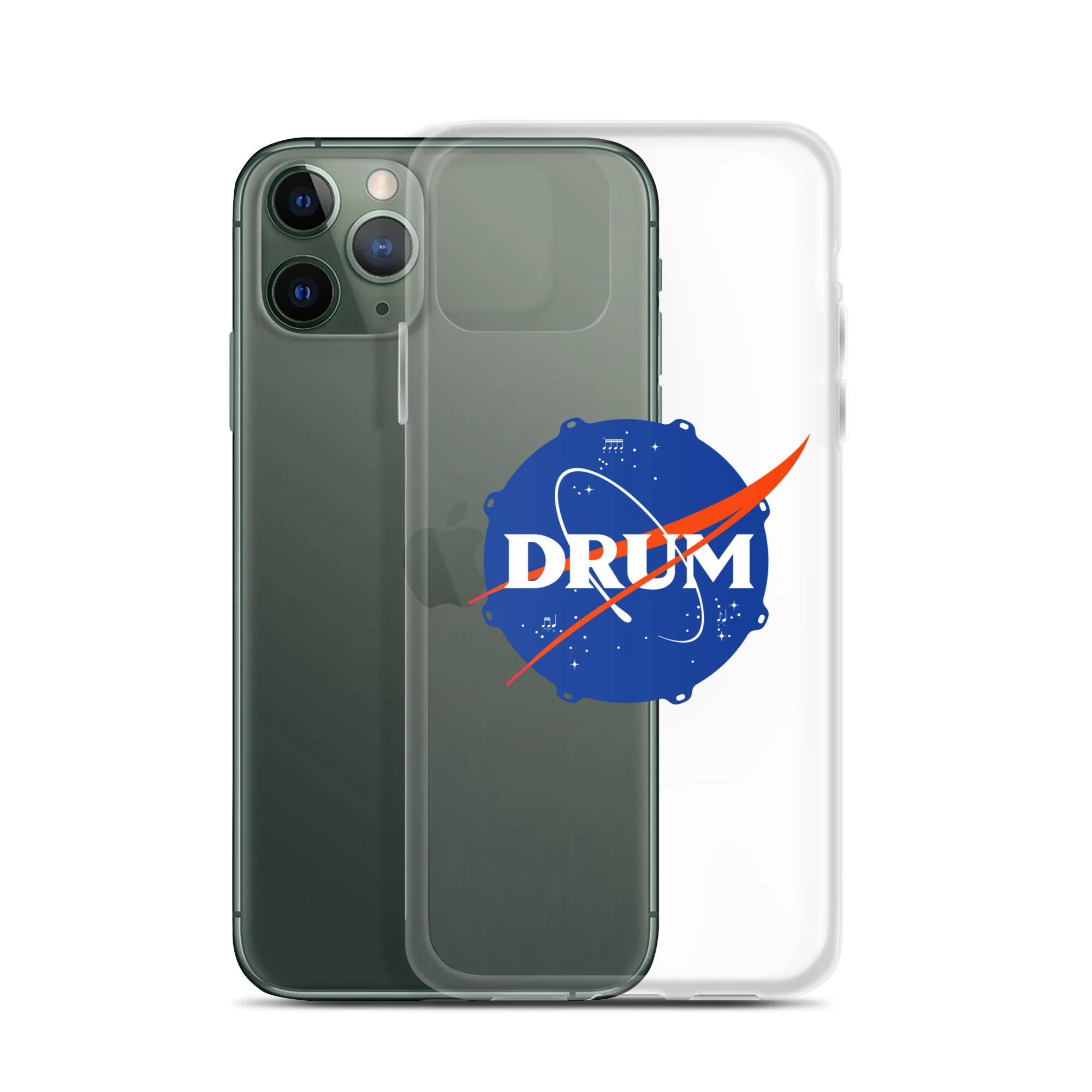 First Drum in Space iPhone® Clear Case - Image 4