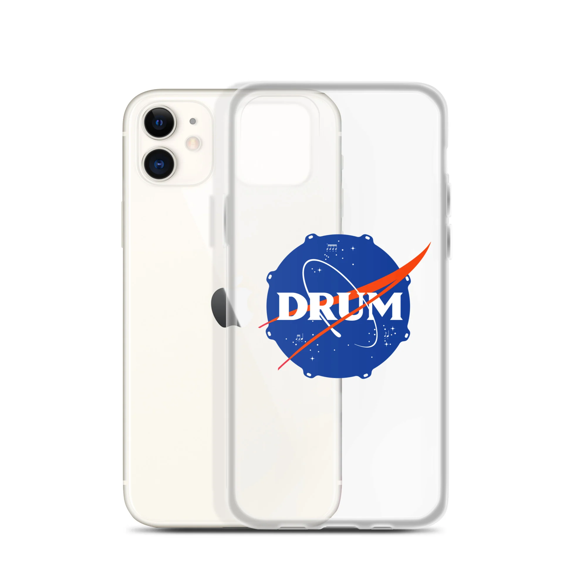 First Drum in Space iPhone® Clear Case - Image 6
